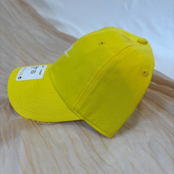 NEW Nike Lemon Yellow Adult Unisex Heritage 86 Adjustable Baseball Hat - Picture 2 of 6